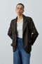 Double Button Oversize Blazer Jacket Bitter Brown - 4