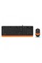 F1010 Q Usb Turuncu Mm Klavye+optik Mouse