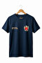 Bozkurt Printed Bozkurt Symbol Turkey and Turkish Flag Wolf Regular Fit 100% Cotton Basic T-Shirt