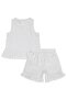 2-5 Years Old Set with Bow and Shorts - Ecru - 4