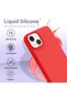 iPhone 14 Plus / 15 Plus Case Inside Velvet Outside Matte Screen and Camera Raised Flexible Silicone Cover - 3