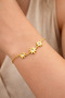 Women's Gold Color 316L Steel Star Bracelet with Stones, Minimal Stylish, Daily Elegant Gift - 2