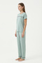 Diana Glamour Viscose Short Sleeve Women's Pajama Set - 3