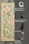 Sdt Pastel Flower Garden Motif Green Background Woven Base Decorative Carpet Sdt1054 - 6