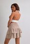 Summer High Waist Gathered Layered Flounce Mini Skirt Textured Stylish Women's - 4