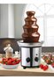 Stainless Steel 4 Tier Chocolate Fondue Fountain Tower