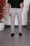 Fabric Trousers with Hidden Elastic Waist Detail - 2