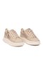 Beige Lace-Up Women's Sports Shoes 010 g - 3
