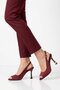 Burgundy Women's Evening Dress Shoes