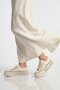Beige Lace-Up Women's Casual Shoes