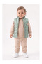 Knitted Muslin Girls' Vest Set 3-Piece Set (9-12-18-24 Months)