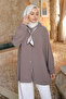 Mink Ethnic Modal Woven Shirt with Scarf