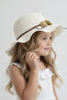Girl's White Daisy Accessory Summer Straw Fedora |   Gift Hat Suitable for Daily and Beach Use - 3