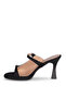 7201 t Mg Black Platform Heeled Women's Slippers - 4