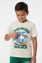 Dark Green Boy's Shark Print T-Shirt and Sweatpants 2-Piece Set 23907 - 2
