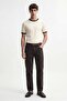 Ecru Contrast Collar Men's T-Shirt