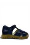 1413 Orthopedic 100% Genuine Leather Boys' Navy Blue Corset Sandals - 2