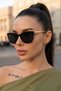Miuna Cat Eye Women's Ultra Light Black Uv400 Filtered Sunglasses