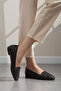 Stone Embellished, Perforated, Breathable, Stylish Women's Ballerinas - 2