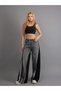 Custom Design Elastic Waist Wide Leg Loose Fit Washable Two-Piece Denim Jean Pants-Custom Design Elastic Waist Wide Leg Loose Fit Washable Two-Piece Denim - 8