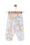 Nk Baby Girl Pockets Heart Detailed Trousers 1-4 Years Old Cream - Blue