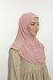 Practical Hijab Sandy Shawl - Ready-To-Wear Turban Hijab Scarf Prayer Cover - Pink - 3
