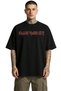 Unisex Iron Maiden Vintage Flag Back Print T-Shirt, Oversize Rock Band Themed Tshirt - 3