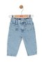 Nk Baby Girl Jeans with Pockets and Stone Detail, 1-4 Years Old, Light Blue