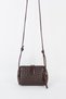 Women's Nazen Brown Knitted Design Faux Leather Small Size Zipper Closure Handbag and Shoulder Bag - 3