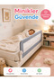 180 cm Bed Barrier - Mega Size Safety Barrier Protective Barrier, Baby Barrier Large Size - Gray - 7