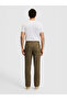 Khaki Slim Fit Fabric Trousers 50324475-Vr027 - 4