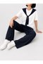 Trendy Suit with Shoulder Tie and Pocket Detail - 8