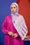مجموعة Marrakech شال ناعم أزرق غابة وردي 3049-12