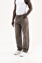 Men's Oversize Baggy Washed Jean Trousers Gray - 2
