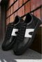 Black Smoked Champ Genuine Leather Men's Casual Shoes - 2