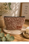 Patterned Liquid-Proof Cotton Makeup Bag 14X24Cm