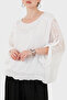 Guipure Detailed Silk Blend Casual Blouse Bluz 690274 - 4