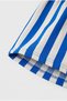 Unisex Kids' Cotton Blue Striped Shorts Set of 2 - 2