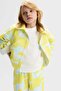 Nk Girl's Mixed Print Jacket 4-8 Years Yellow