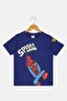 Kids Boy Crew Neck Short Sleeves Graphic Print T-Shirt, Navy - 2