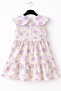 Patterned 100% Organic Cotton Summer Dress for Girls - 7