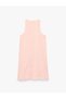 Cotton Sleeveless Floral Embroidery Detailed Embroidered Halter Neck Mini Dress - 5