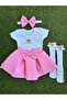 Girl's rainbow-themed special occasion set - 2
