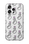 Oppo Reno 15 / 15F Compatible Finger Heart Pattern Transparent Phone Case
