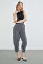 Elastic Waist Ribbed Stitched Shalwar Trousers - 4