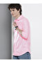 Men Pink Slim Fit Striped Shirt - 5
