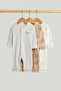 3 Pack Safari Footless Sleepsuits