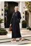 Women's Hooded Black Cap with Zipper Pocket - 4