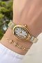 Women's Wristwatch Steel Cord Gold Silver Color Gift Bracelet Hms454C4 - 4