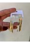 Women's Gold Color Hanging Steel Earrings - 6